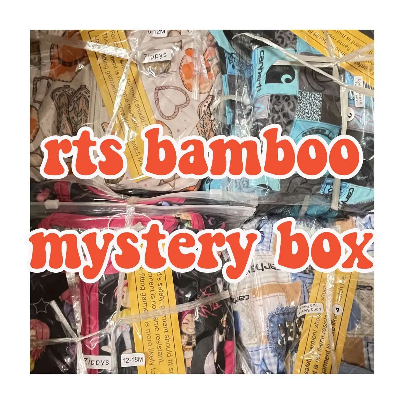 certified rts bamboo pajama kids mystery box 220gsm western wholesaler wholesale
