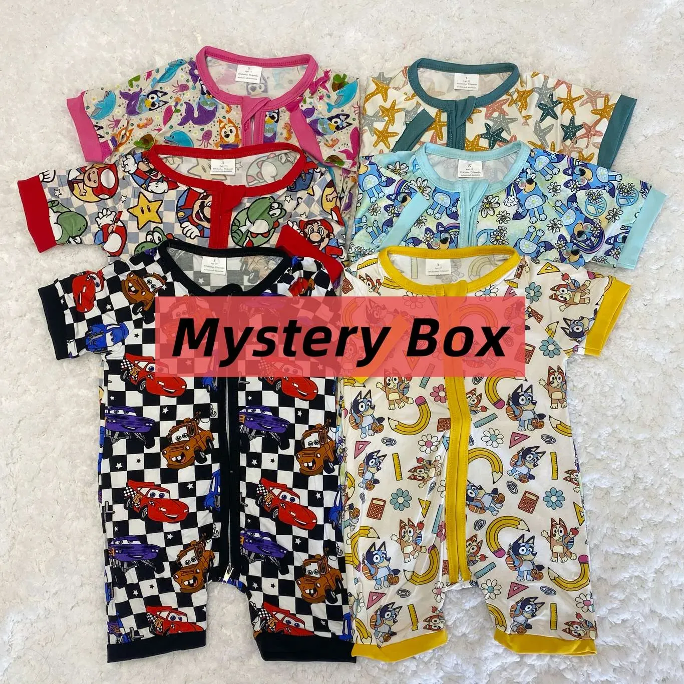 best bluey characters bamboo pajamas kids OEM from china factory supplier