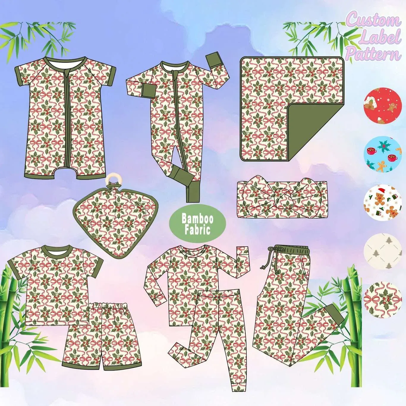 family matching pajamas bamboo suppliers chinese quality supplier