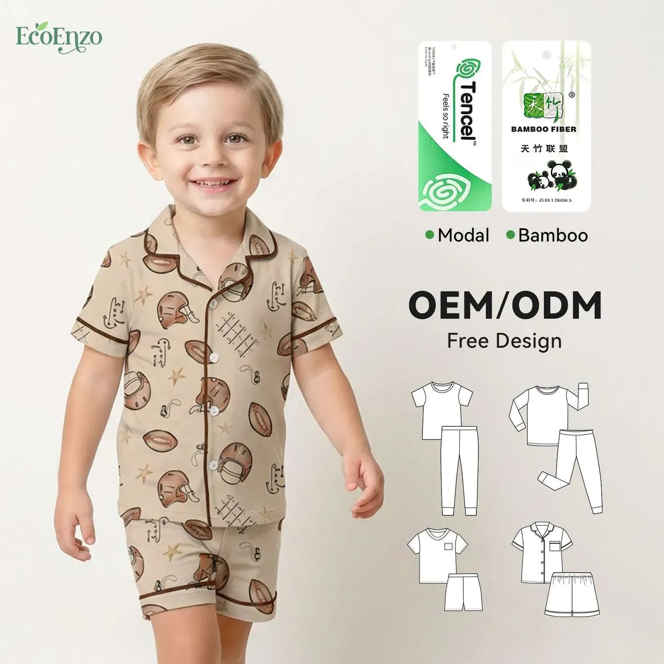 pyjamas Kids Pajamas Sleepwear 2 Pcs Girl Cute Kids Pajamas Set wholesaler eco friendly quality factory