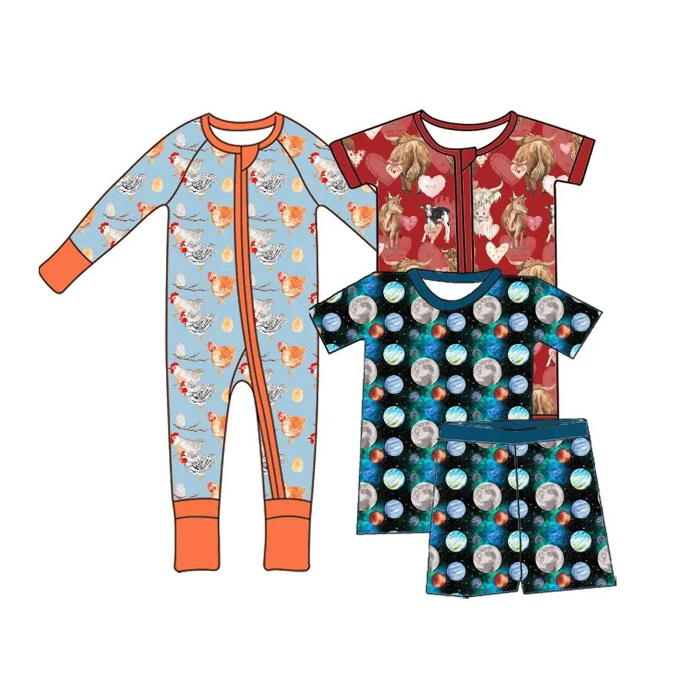 private label family bamboo pajamas wholesale OEM supplier