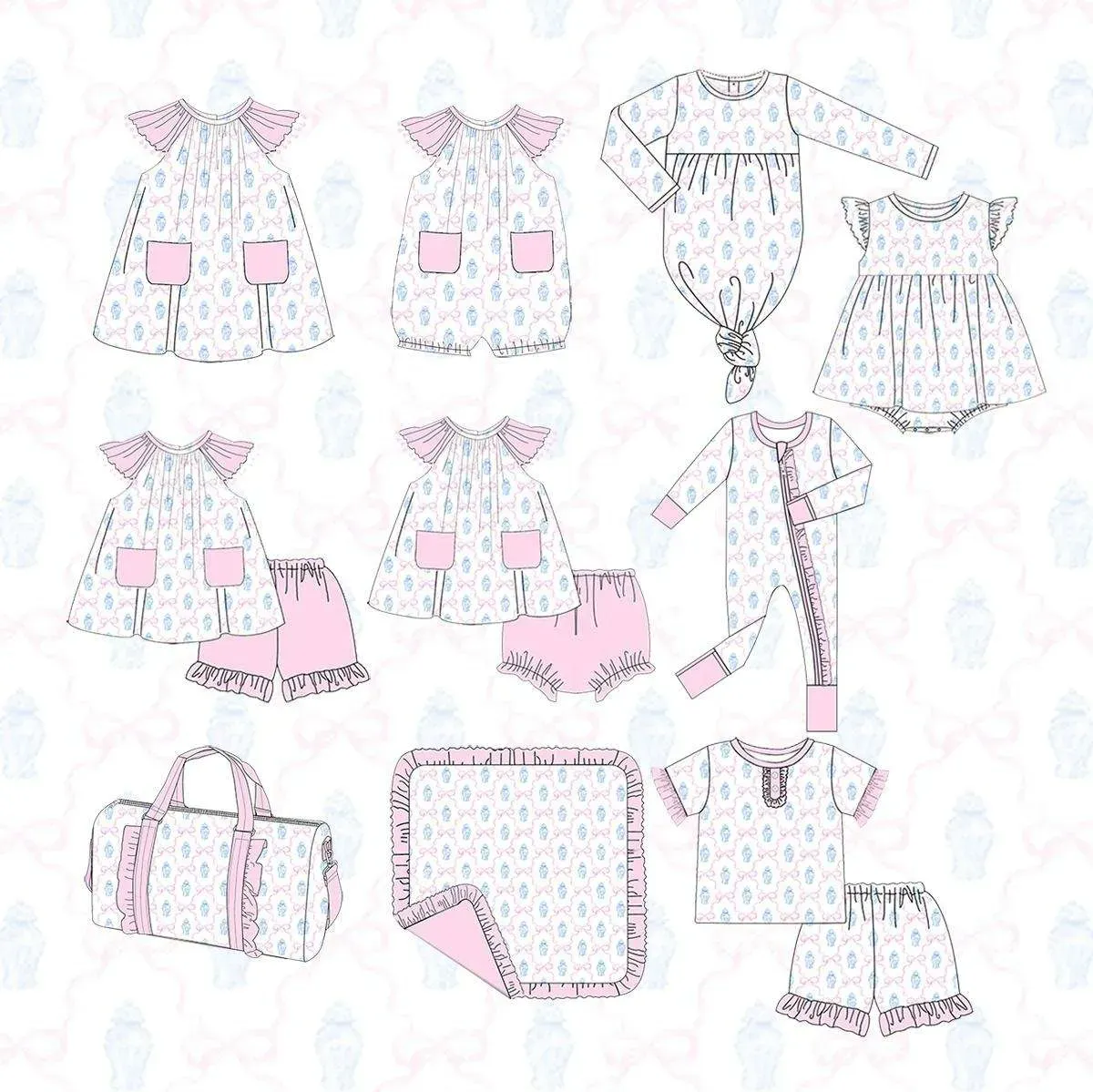 top extra Soft Bamboo Pattern Bamboo Knitted Fabric Romper manufacturer wholesale