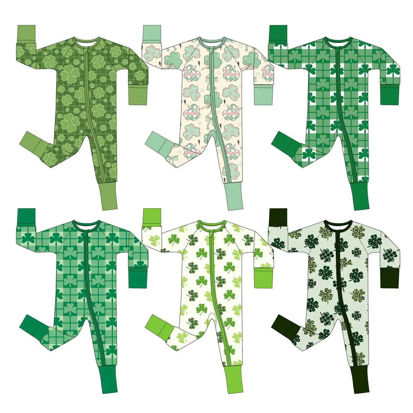 china wholesale whatnot ready to ship blind box bamboo clothes toddler sleepers character print baby bamboo zippy pajamas mystery b company china wholesale