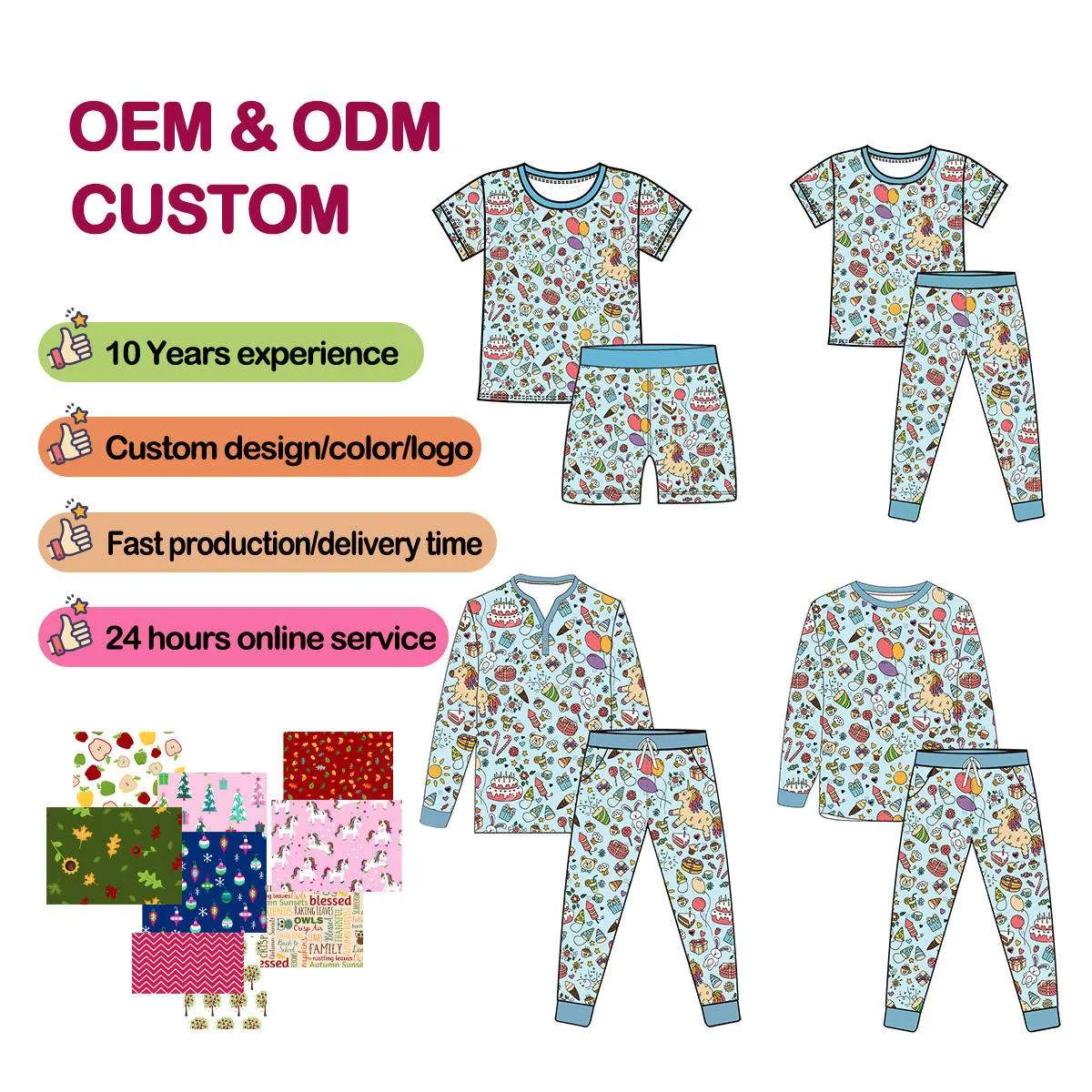 customization bamboo pajamas ready to ship kids manufacturer custom baby romper pajamas kids clothes bamboo clothing mystery boxsurprise ODM wholesale
