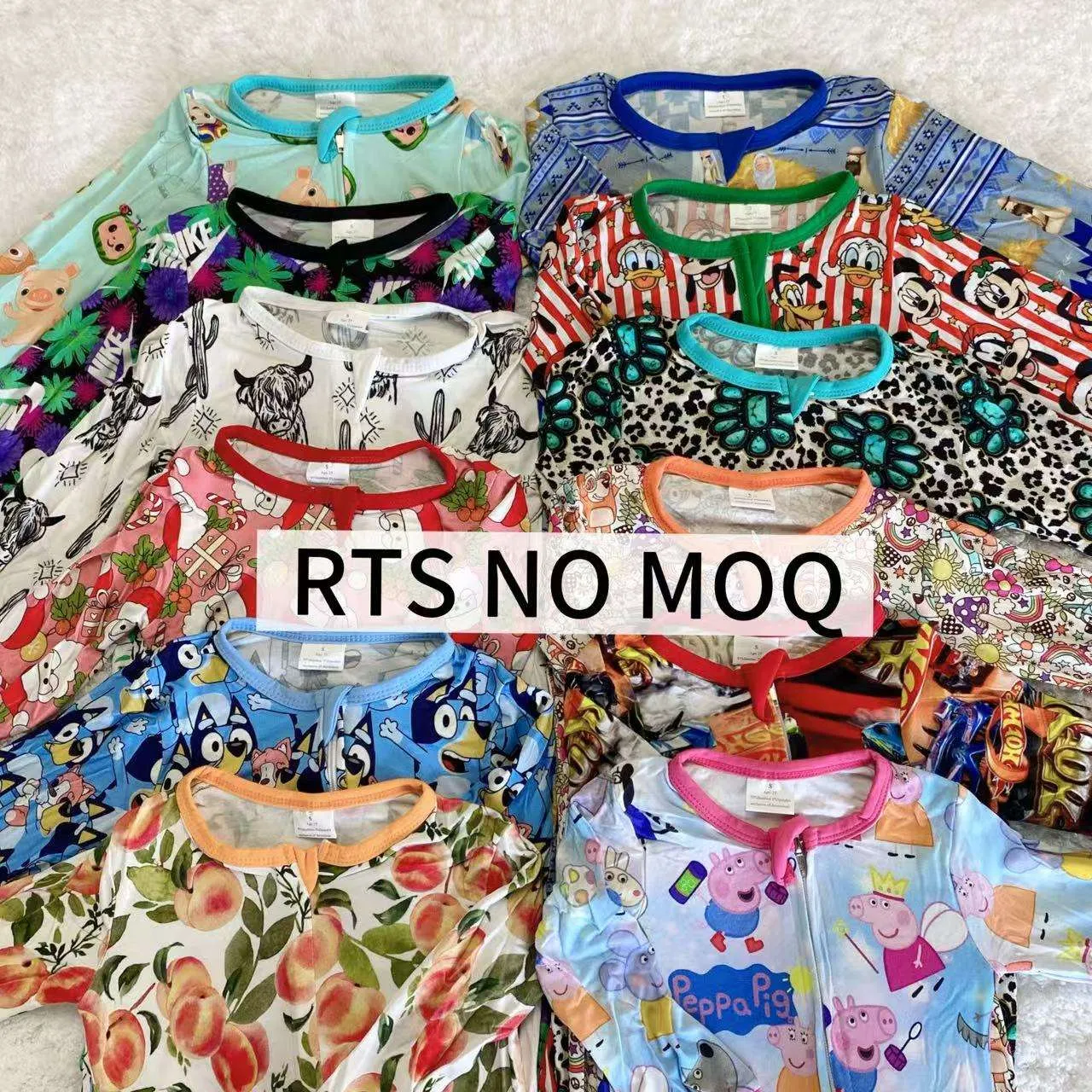 best women bamboo pajama wholesale flower bow family pajamas bamboo fabric pink print matching sleepwear company from china factory supplier