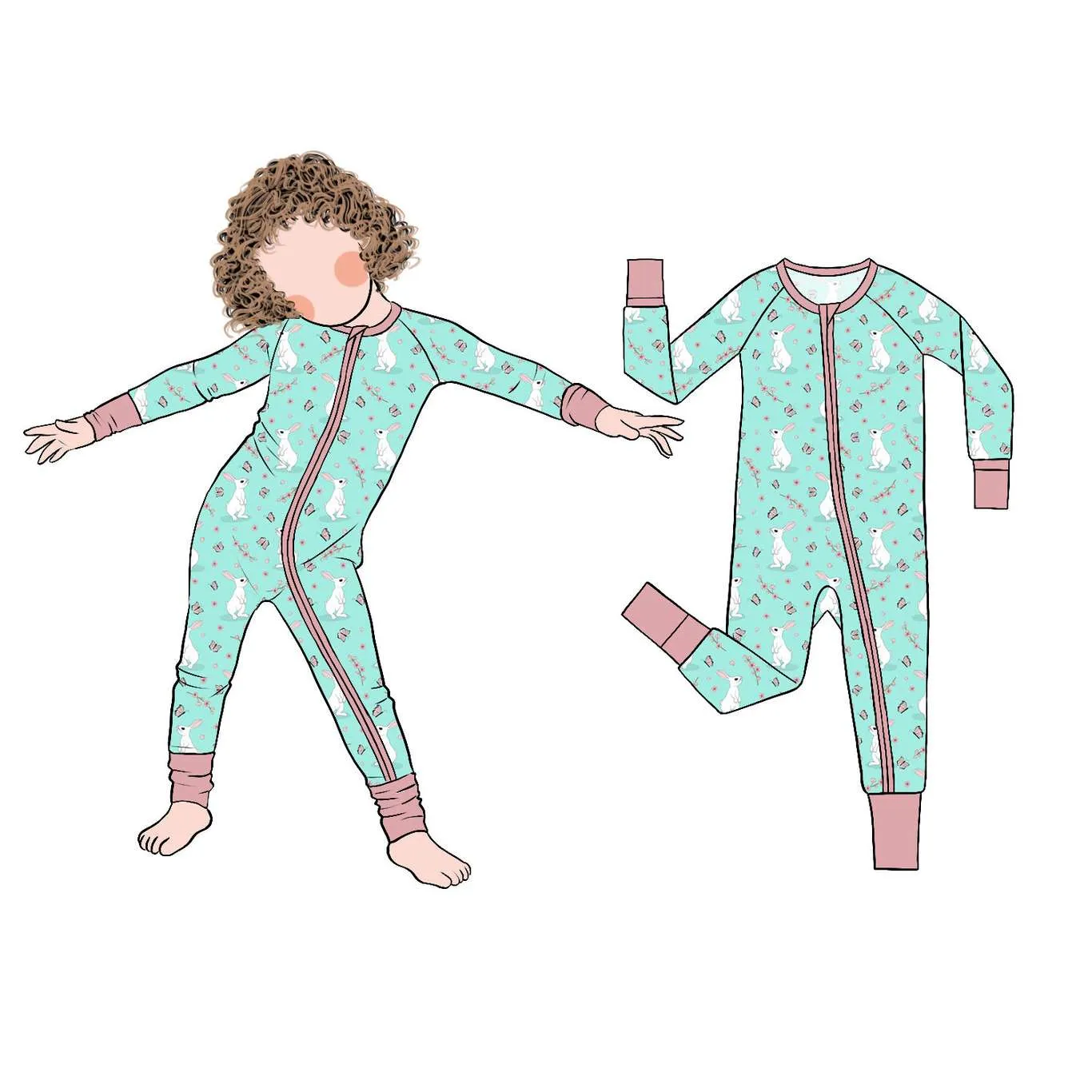 direct sourcing Custom Print Baby Clothing Rompers Baby Jumpsuits Printed Kids Bamboo Pajamas vendor wholesale