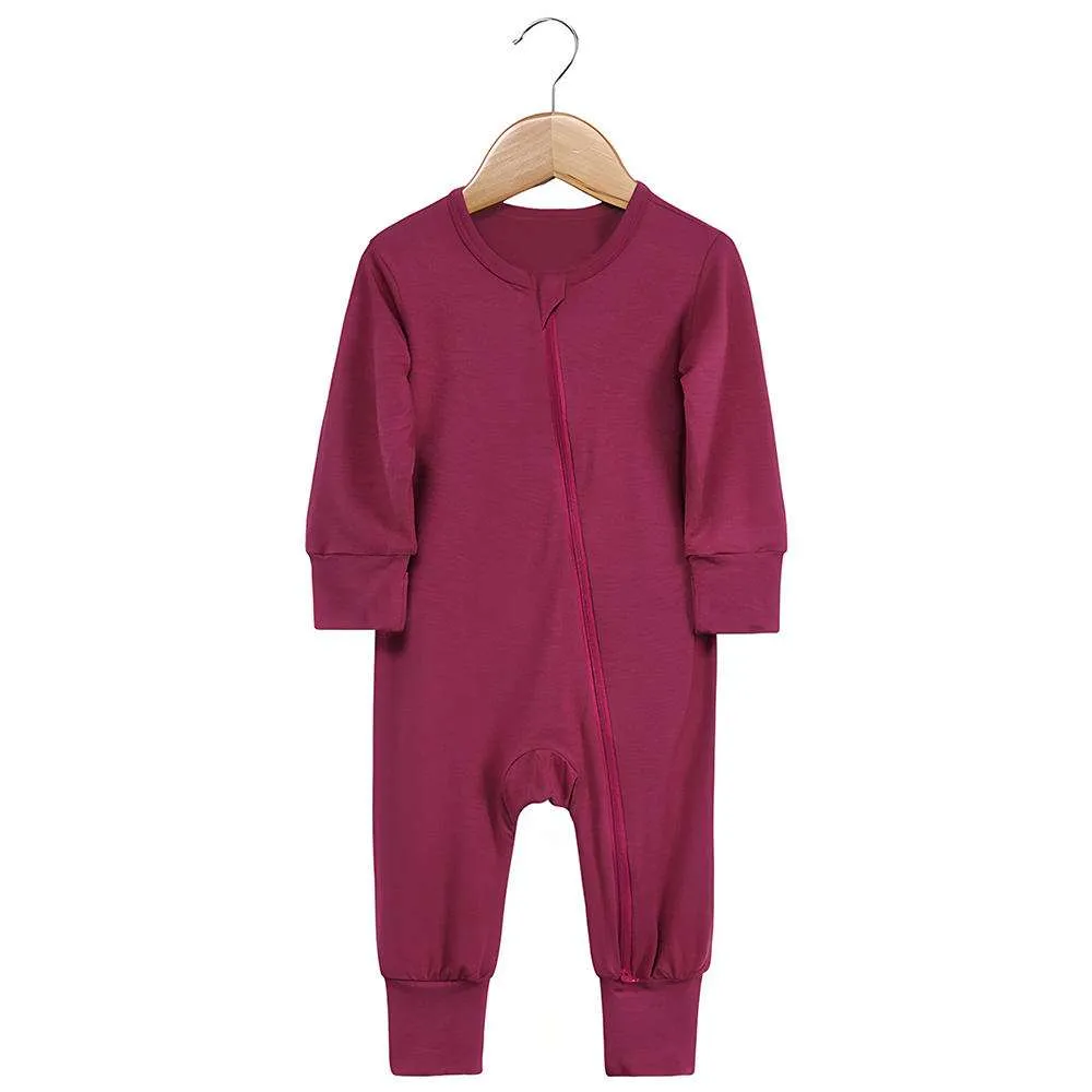 eco friendly casual bamboo zipper sleeper romper for boys infant clothing printed oem zippy pajamas OEM wholesale