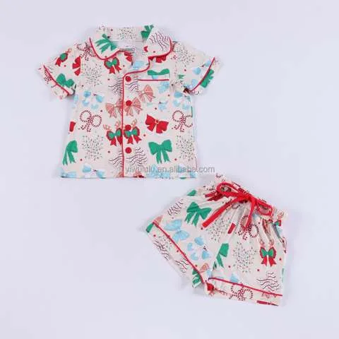 Tailormade Custom 95 Bamboo 5 Spandex Kids Clothes Outfit Sets Baby Kids 2 Pcs Set Long Sleeve Pjs Sleepwear Children Pajamas Sleepsuit Oem Wholesale