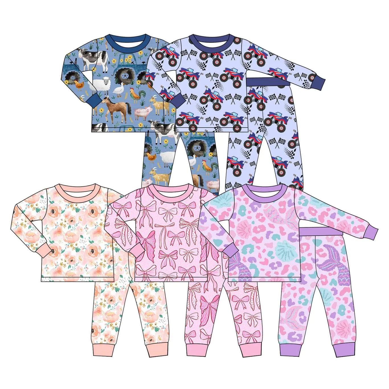 top rated Custom Print Bamboo Pajamas vendors bulk quantity supplier